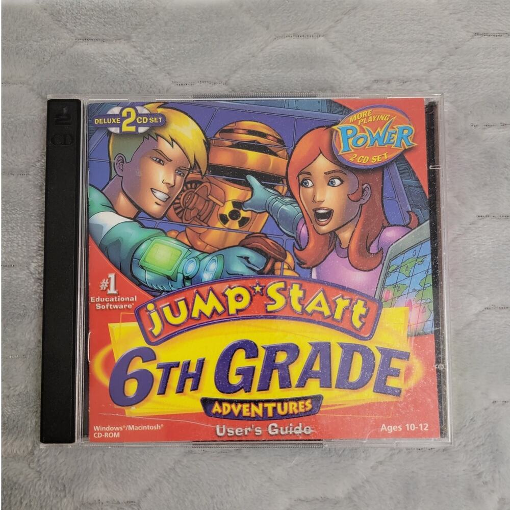 JumpStart 6th Grade Adventures Deluxe 2-CD Set Windows Mac Educational